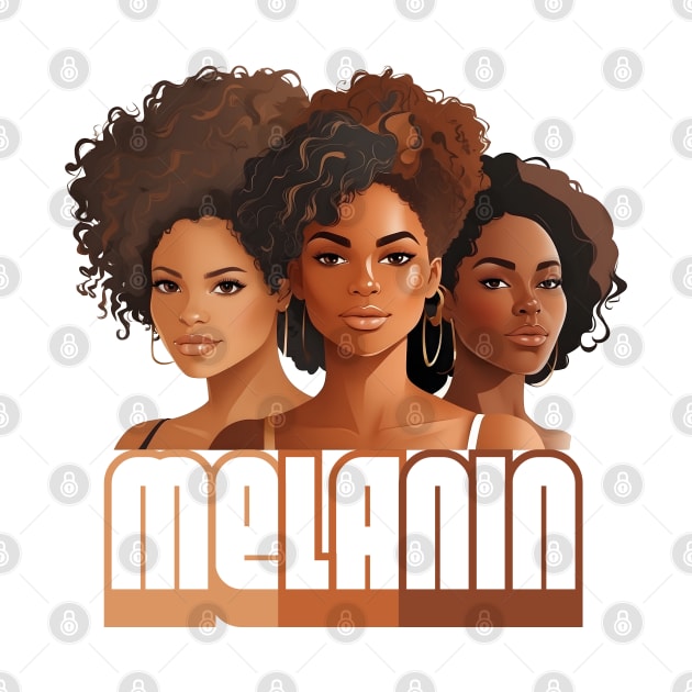 Melanin Beautiful Shades Afrocentric by Merchweaver