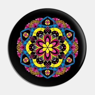 pink flowers mandala Pin