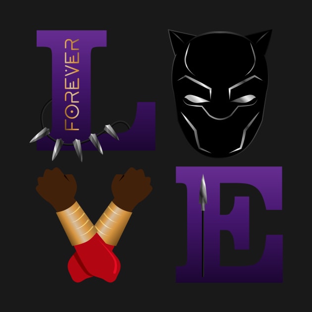 LOVE Black Panther by designedbygeeks