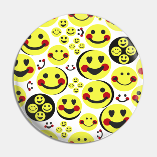 Happy faces, smiley faces emotions Pin