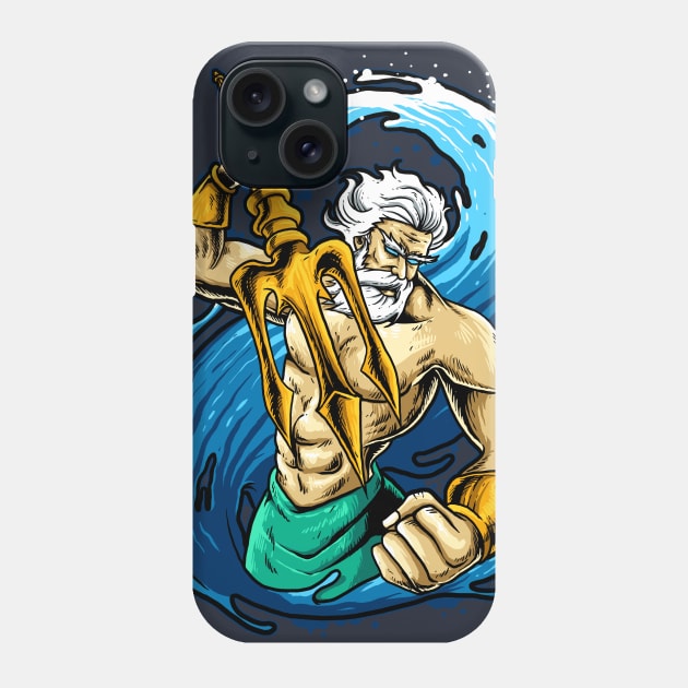 Poseidon Phone Case by mrgeek