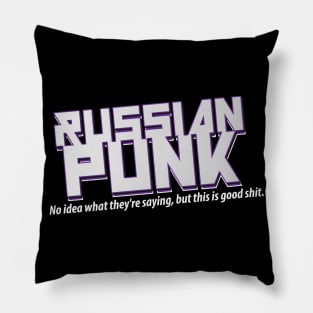 Russian Punk Dealer Pillow