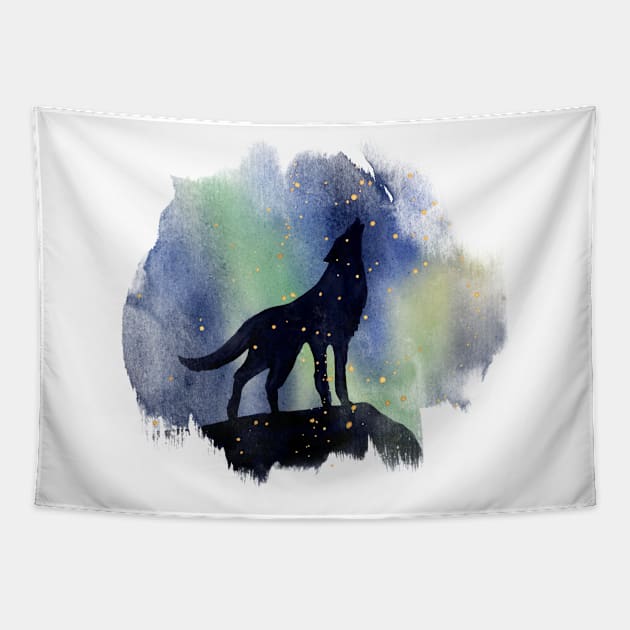 Wolf spirit animal Tapestry by Chavjo Mir11