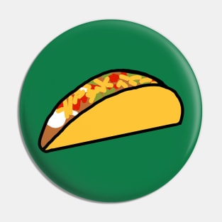 Taco Food Art Pin