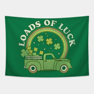 Loads of Luck Cute Green Truck - Shamrock Saint Patricks Day Tapestry