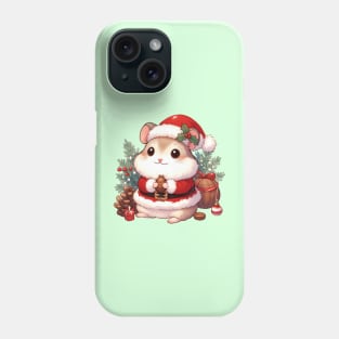 Cute Christmas Santa Hamster Phone Case