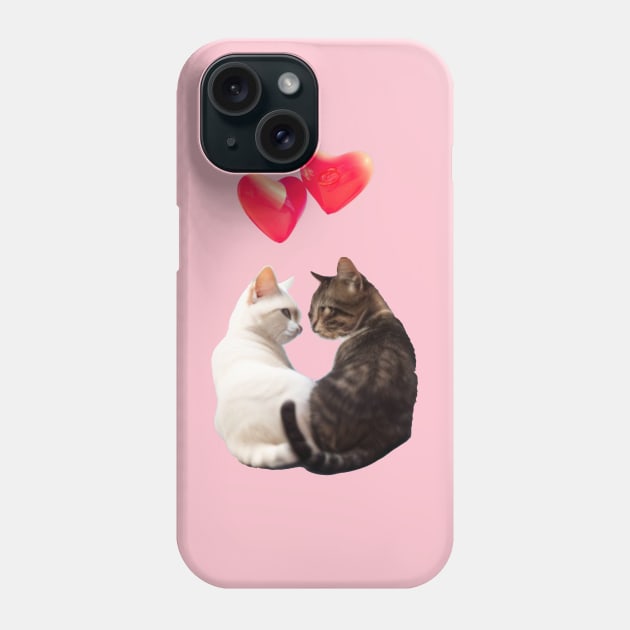 I love love, even more in cats Phone Case by Cavaleyn Designs