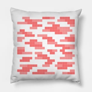 Pixel Coral Pattern Pillow