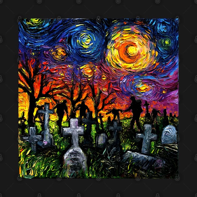 Starry Night of the Living Dead by sagittariusgallery