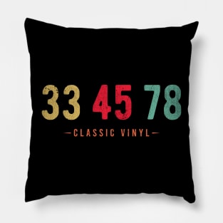 33 45 78 VINYL RPM Pillow