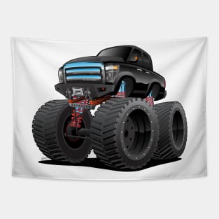 Monster Pickup Truck Cartoon Tapestry