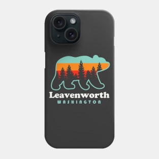 Leavenworth Washington Souvenir Retro Vintage Bear Phone Case