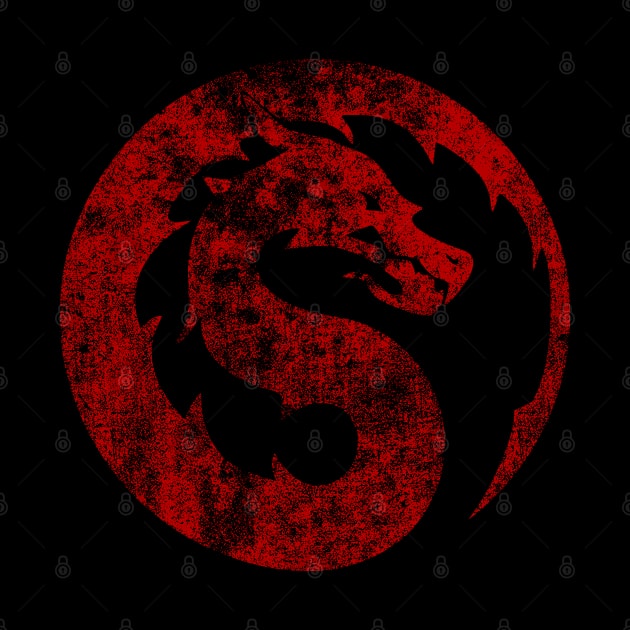 Mortal Kombat red logo by happyantsstudio