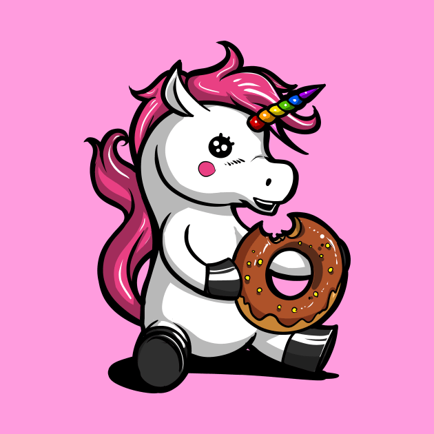 Unicorn Donut by underheaven