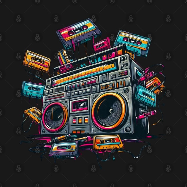 BoomBox cassette by Cute&Brave