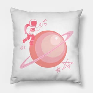 Pink Planet Pillow