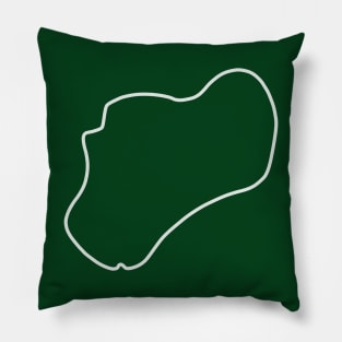 Thruxton Circuit [outline] Pillow