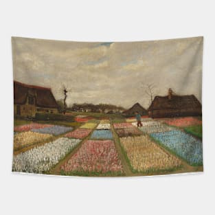 Classic Art - Flower Beds in Holland - Vincent van Gogh Tapestry