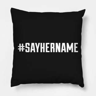 drew brees say her name Pillow