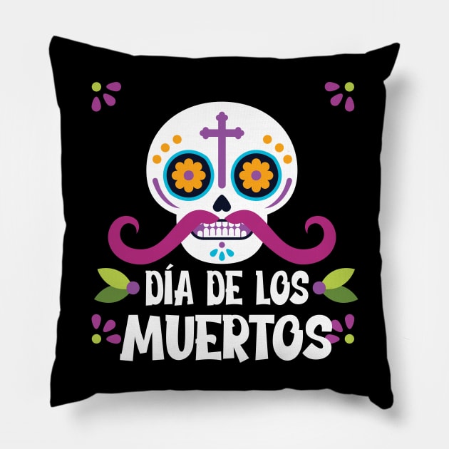 Dia De Los Muertos Pillow by Javi