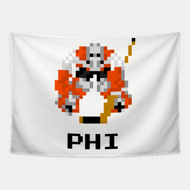 16-Bit Hockey Goalie - Philadelphia Tapestry by The Pixel League