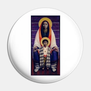 Hopi Barn Madonna & Child Pin