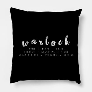 Warlock Dungeons and Dragons | D&D | DnD Gifts | RPG Gifts Pillow