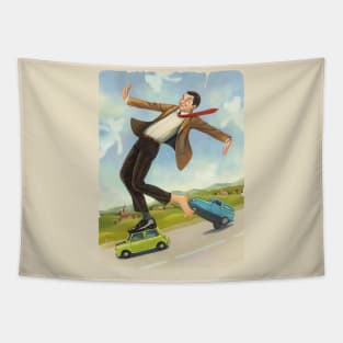 Mr Bean Flaying Tapestry