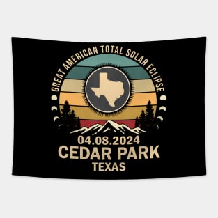 Cedar Park Texas Total Solar Eclipse 2024 Tapestry