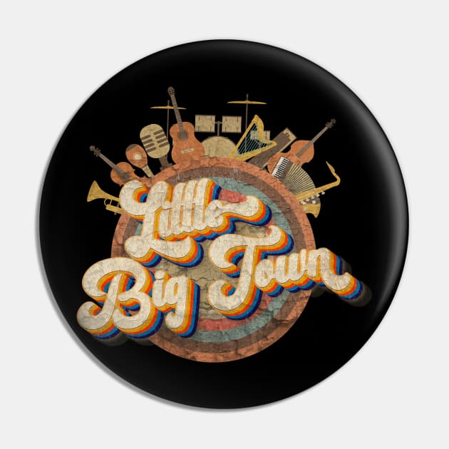 Tshirt Music Designs Vintage Retro - little big town Pin by kumurkumur