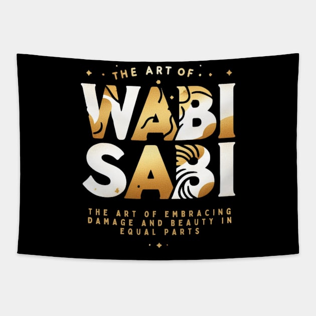 Wabi sabi quote for japanese lovers Tapestry by CachoGlorious