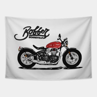 Triumph Bonneville Bobber Red Tapestry