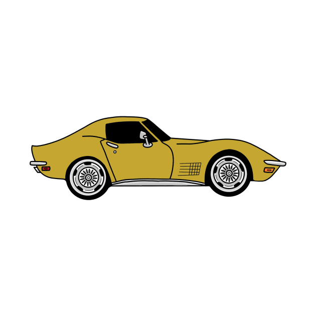 War Bonnet Yellow / Sunflower Yellow C3 Corvette by ally1021