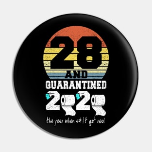 28th birthday gift quarantined 2020 Pin