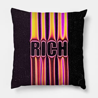 rich typography design Pillow