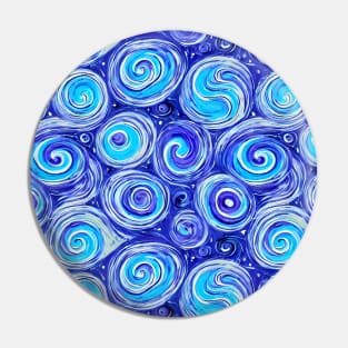 Blue n White Paint Pour 23 Pin