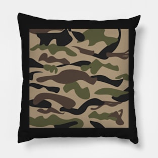 Camo, camouflage design pattern Pillow