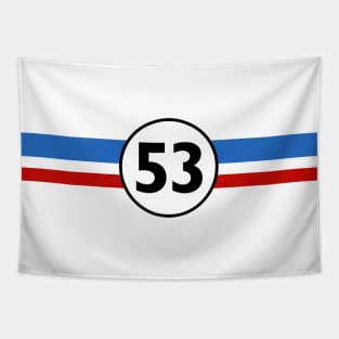 Herbie 53 Classic Racing Car 1963 Circle Logo #8 Tapestry