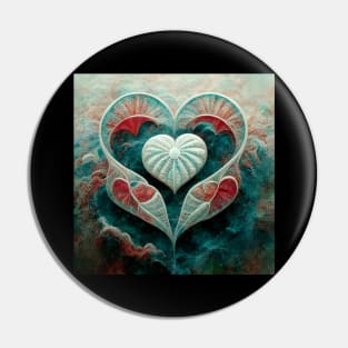 Water Hearts Of Love 5 Pin