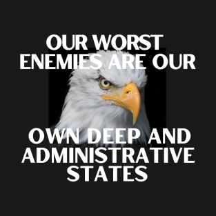 Our Worst Enemies are our own administrative and deep states T-Shirt