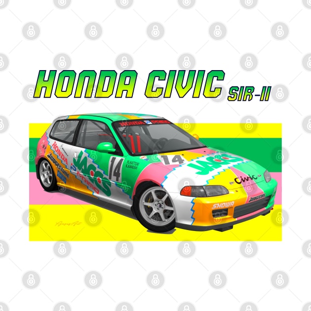 Honda Civic SiR-II by PjesusArt