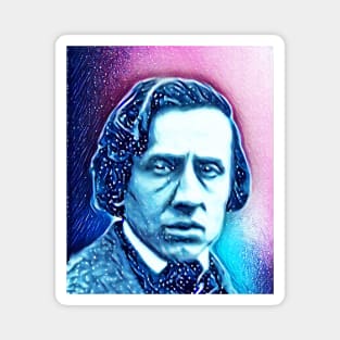 Frédéric Chopin Snow Portrait | Frédéric Chopin Artwork 13 Magnet