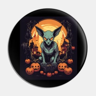 Sphynx Cat Halloween, Cat Lover Pin