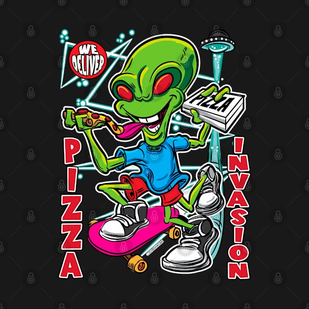 Pizza Invasion by eShirtLabs