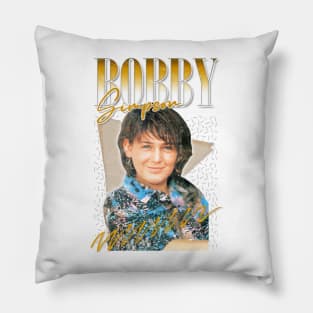 Bobby Simpson  - Home & Away - 80s Faded Style Pillow