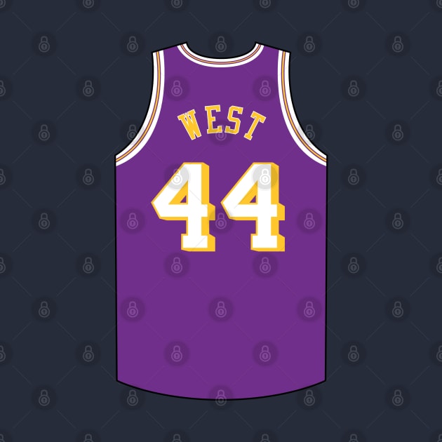 Jerry West Los Angeles Jersey Qiangy by qiangdade