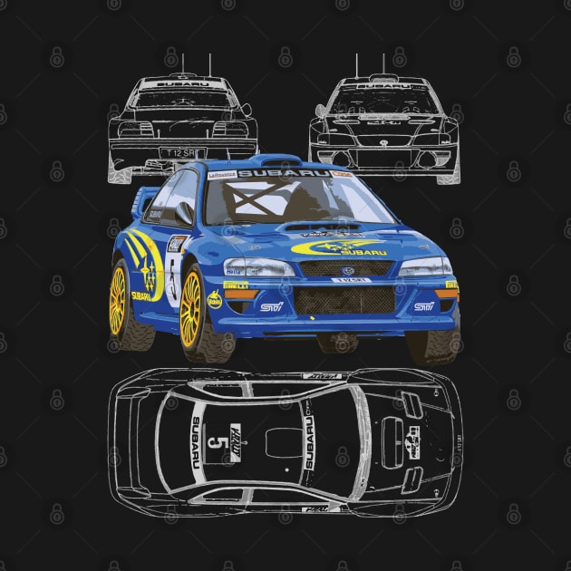 99 WRC GC8 Richard Burns BLUE PRINT by cowtown_cowboy