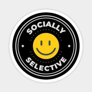 Socially selective logo for introvert Magnet