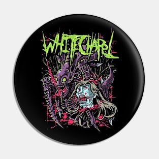 Beautiful Model Deathcore Whitechapel Band Pin