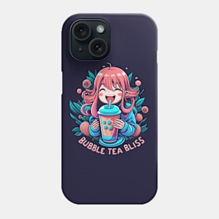 cute anime drinking Phone Case